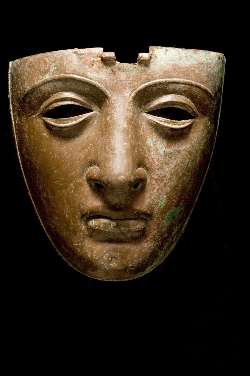 Helmgezichtsmasker (brons) door Roman