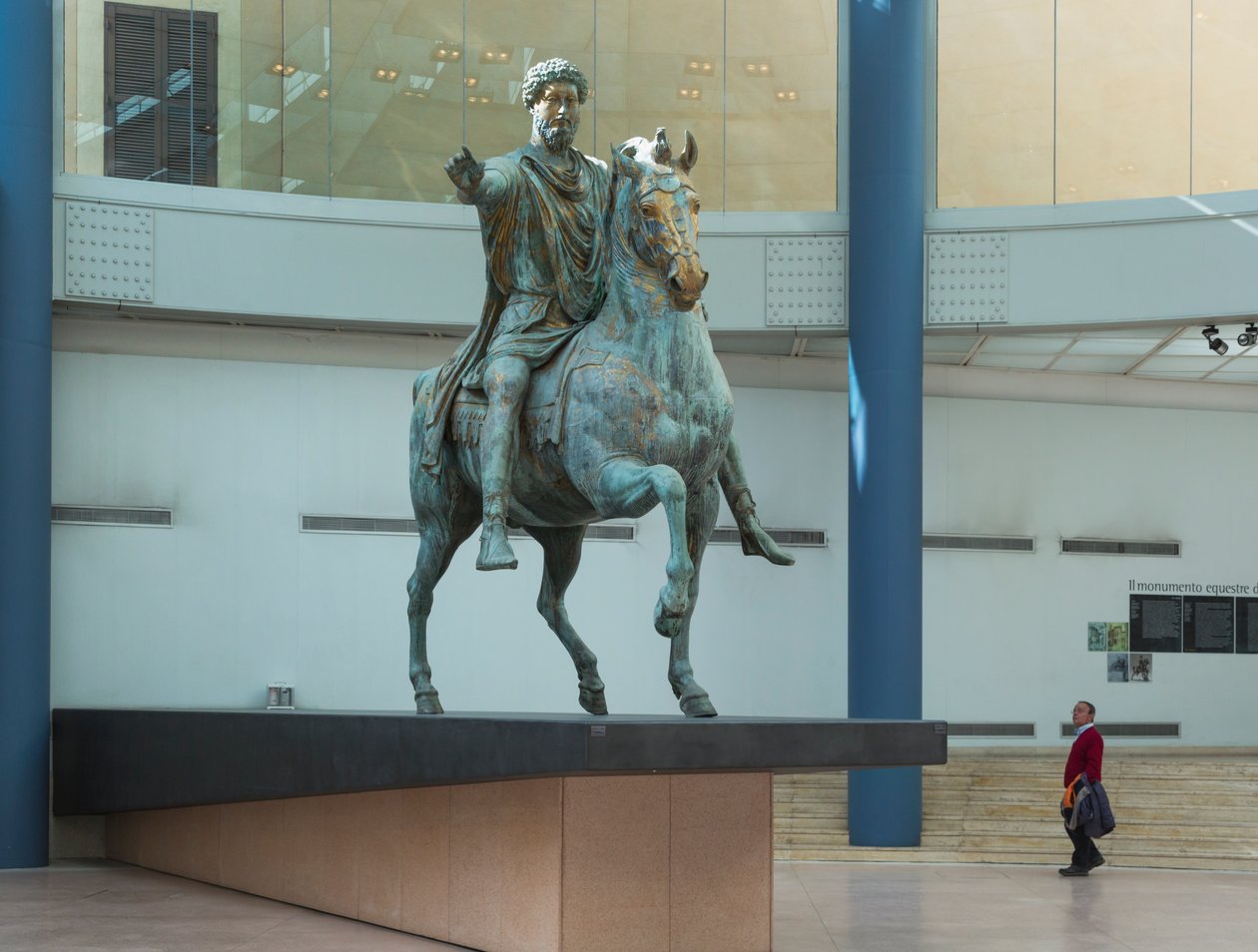 Standbeeld van Marcus Aurelius door Roman