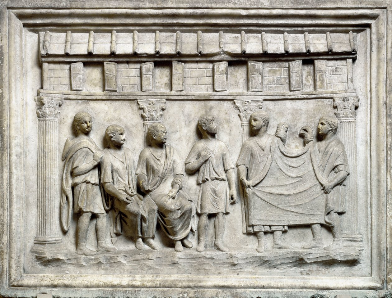 Textielwinkel tijdens de Augustijnse periode door Roman