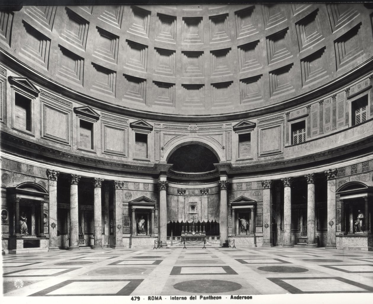 Uitzicht op het interieur door Roman