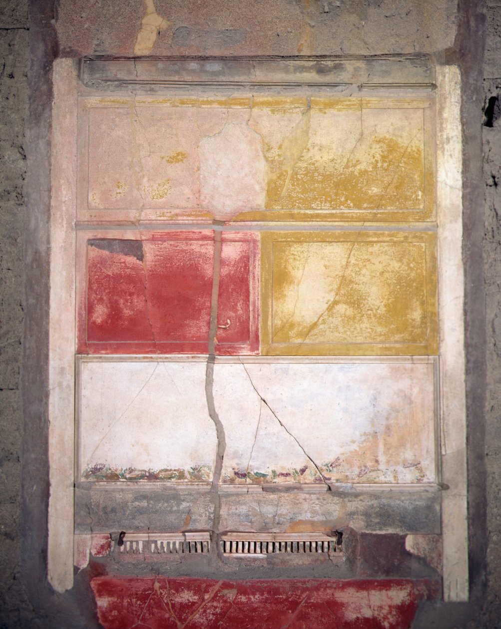 Muurdecoratie, Pompeii, Italië (fresco) door Roman