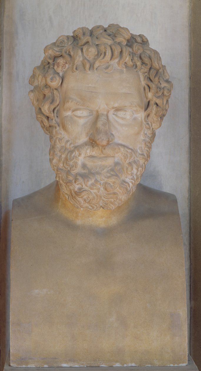 Buste van Sophocles door Roman Roman
