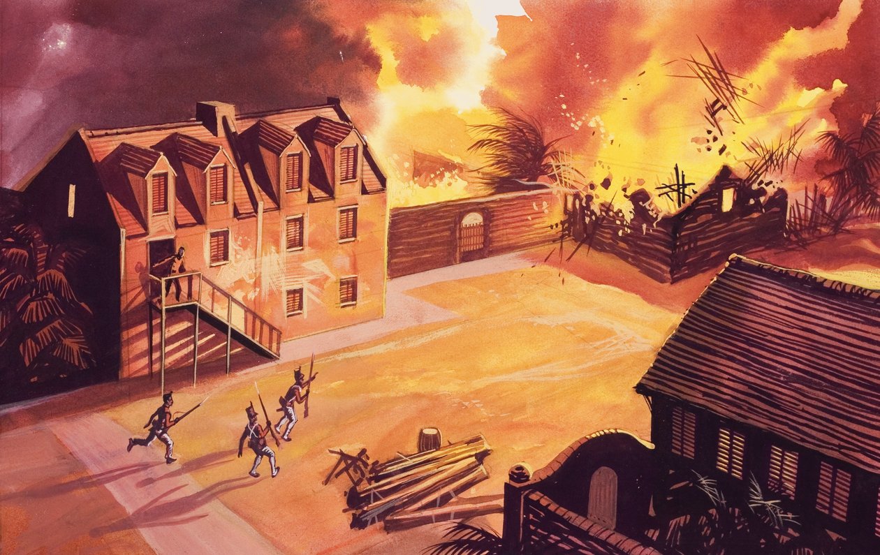 Explosie door Ron Embleton