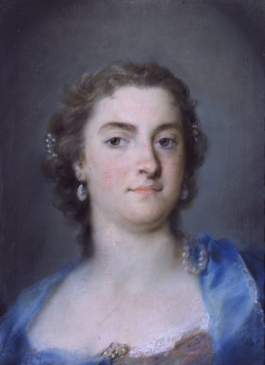 Portret van Faustina Bordoni Hasse door Rosalba Carriera