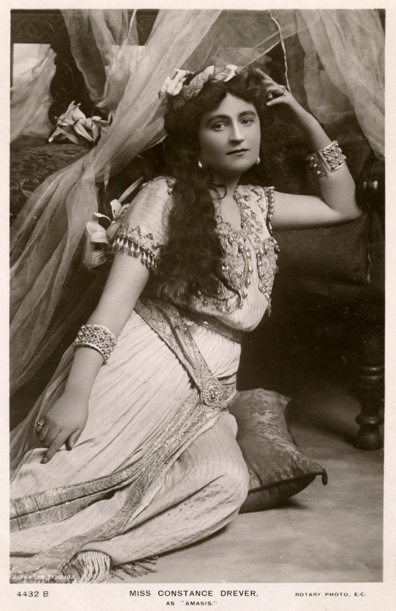 Constance Drever, Britse actrice, ca. 1907 door Rotary Photo
