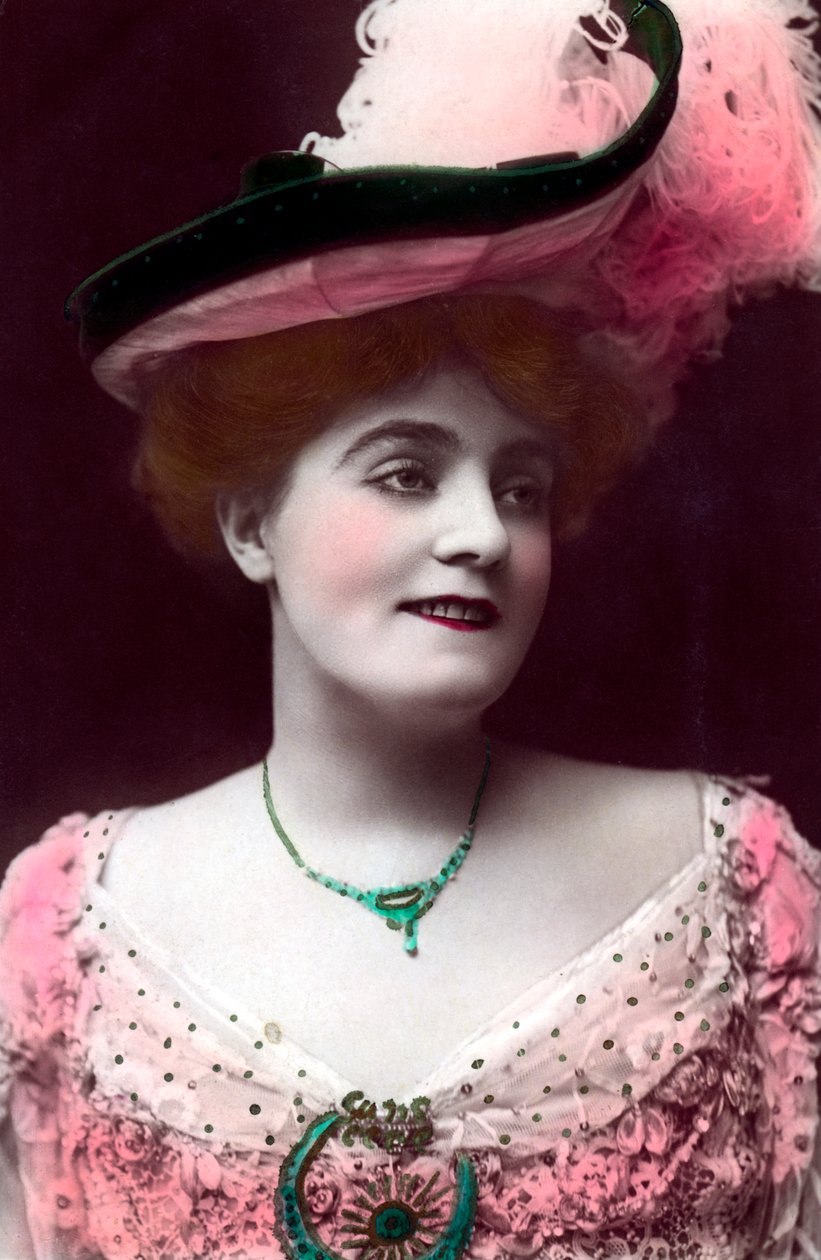 Evie Greene 1875-1917, Engelse actrice, 1906 door Rotary Photo