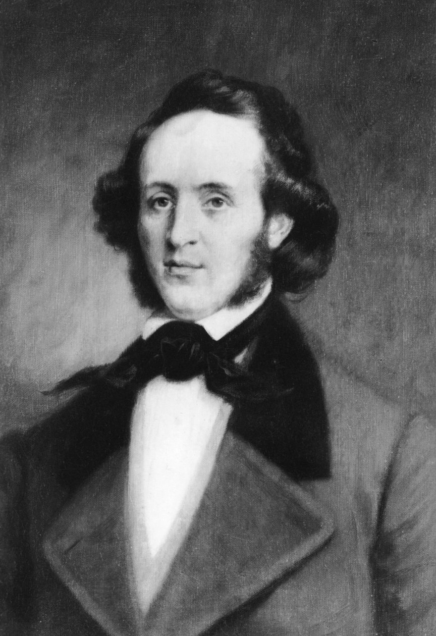 Felix Mendelssohn 1809-1847, Duitse componist, 1907 door Rotary Photo