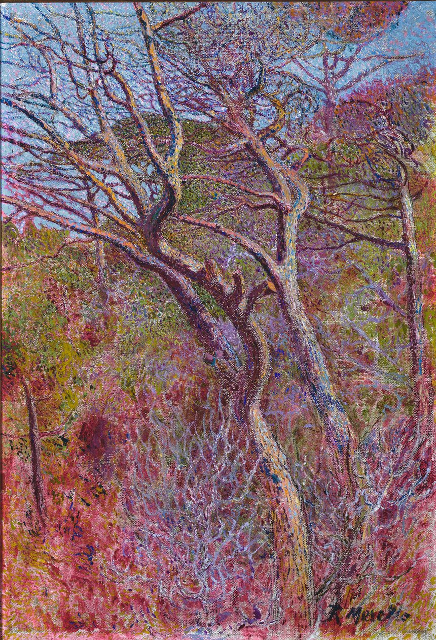Landschap, Studio, ca. 1907 door Rubaldo Merello