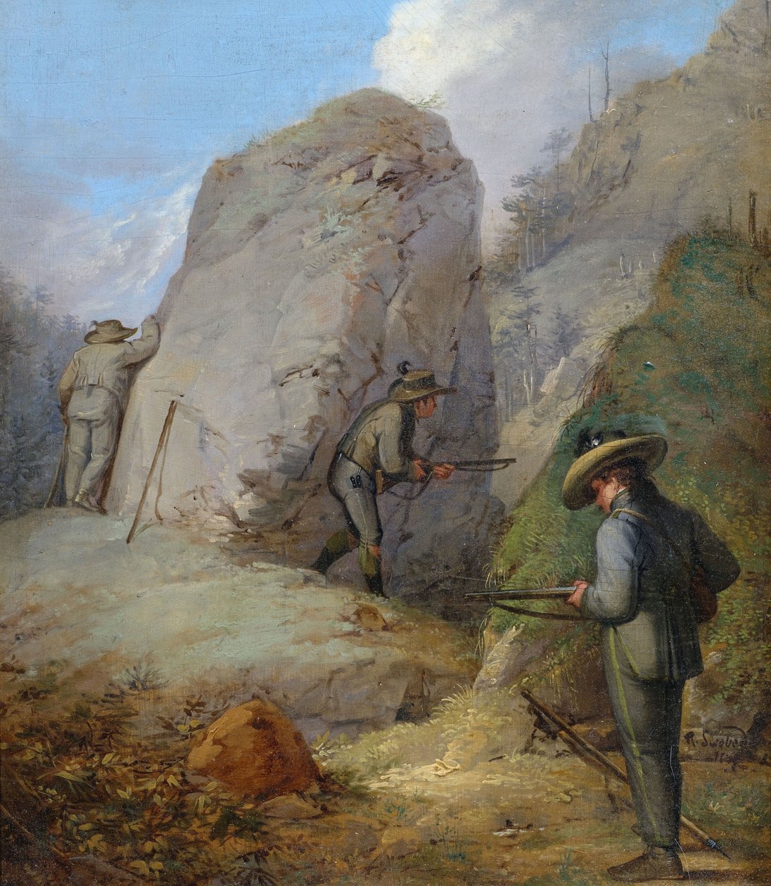 Heren Purgstall op de loer door Rudolf Swoboda der Ältere