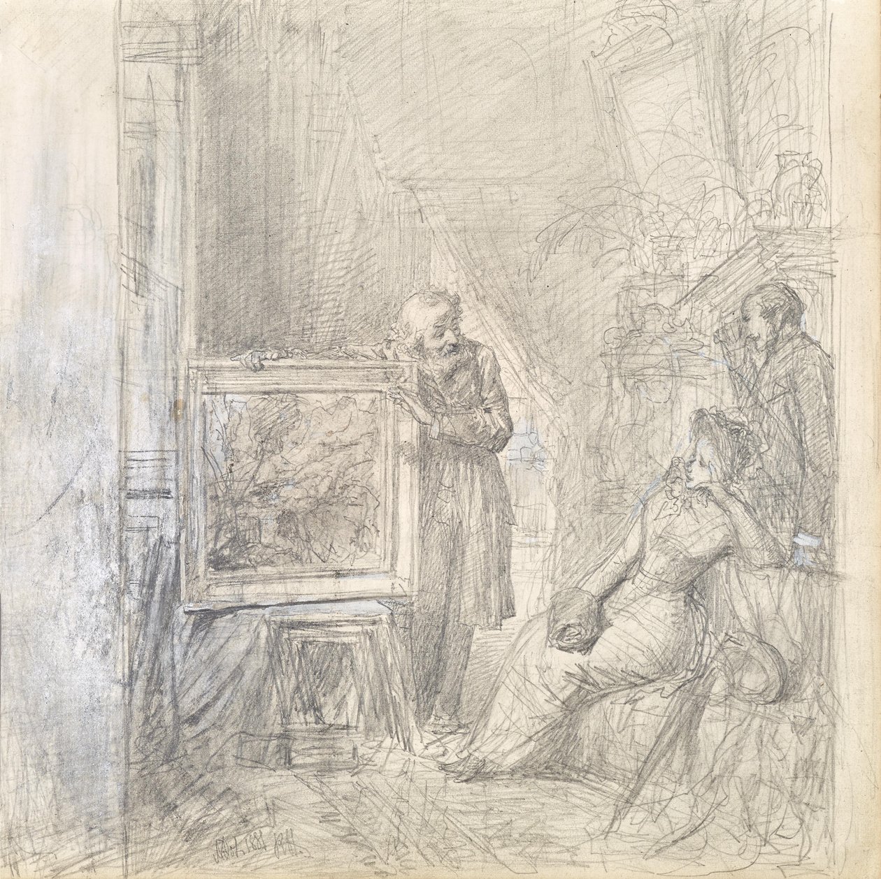 In een studio door Rudolf Hausleithner