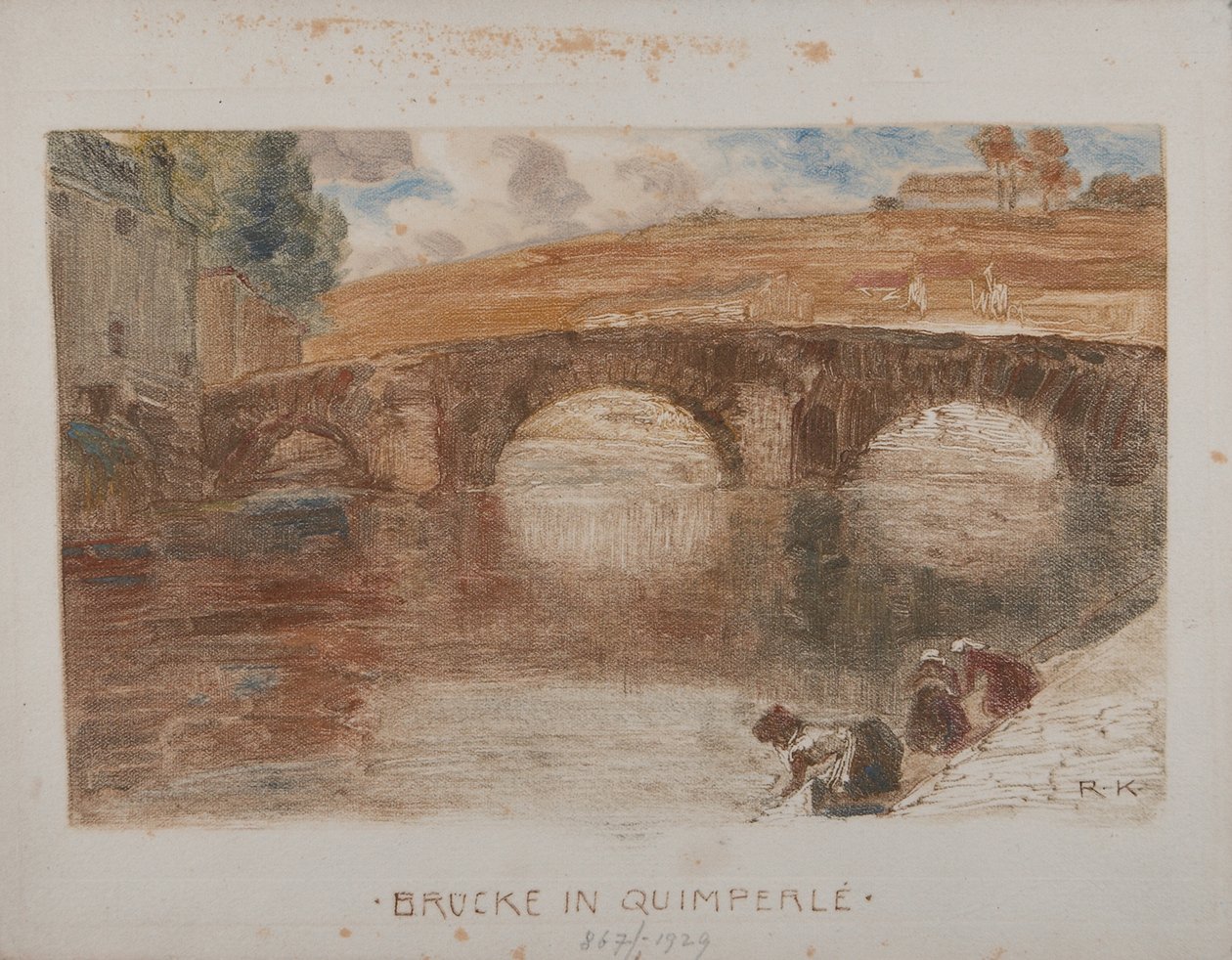 Brug in Quimperlé I door Rudolf Konopa