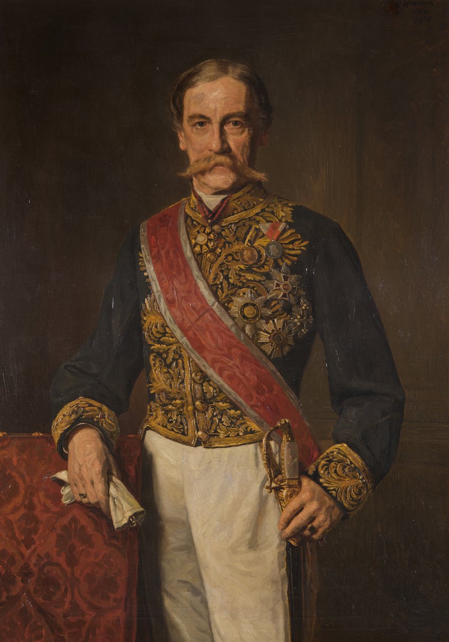 Minister Karl Hohenwart, Graaf van Gerlachstein door Rudolf Konopa
