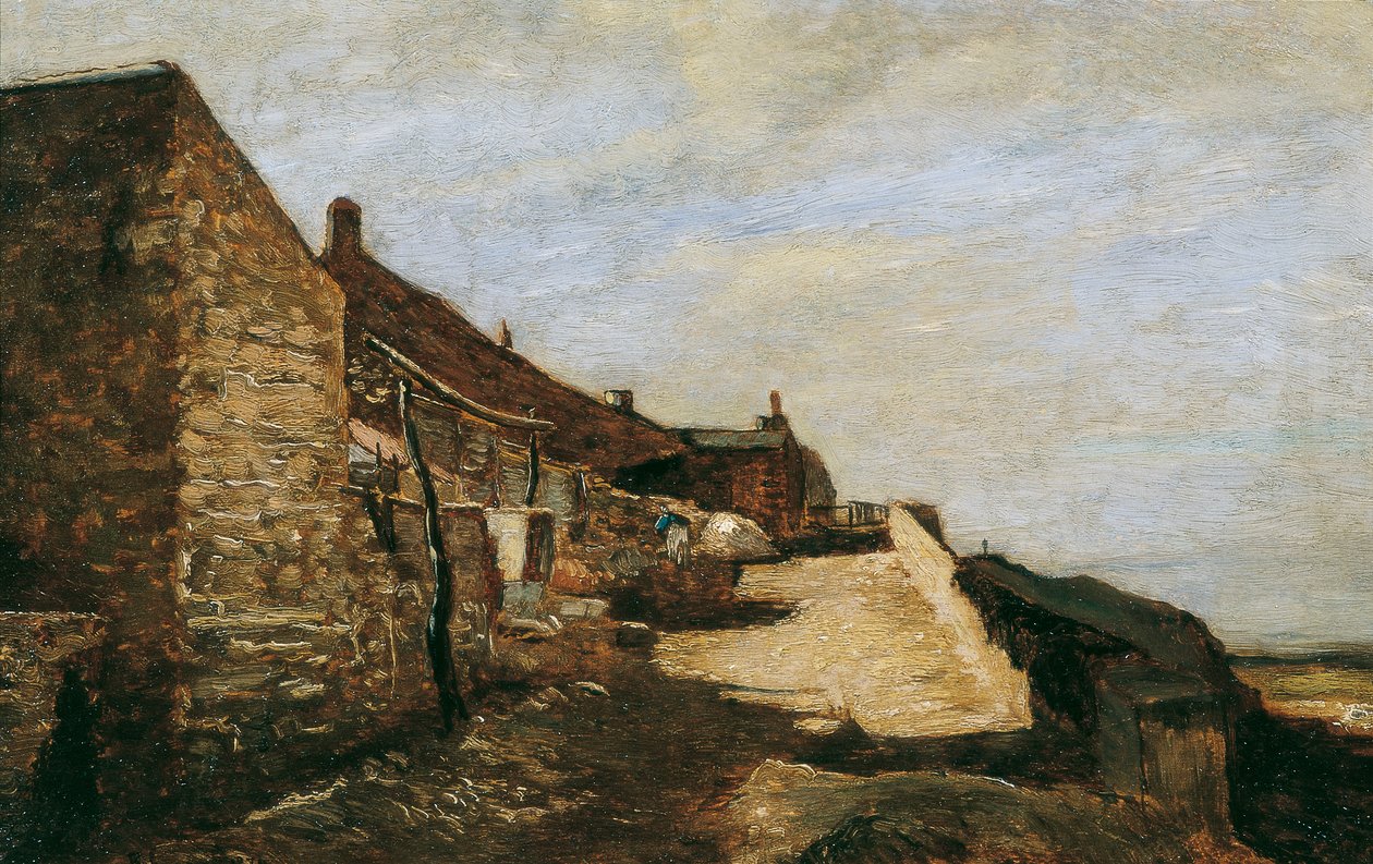 Pont de Moutiers in Thiers door Rudolf Ribarz