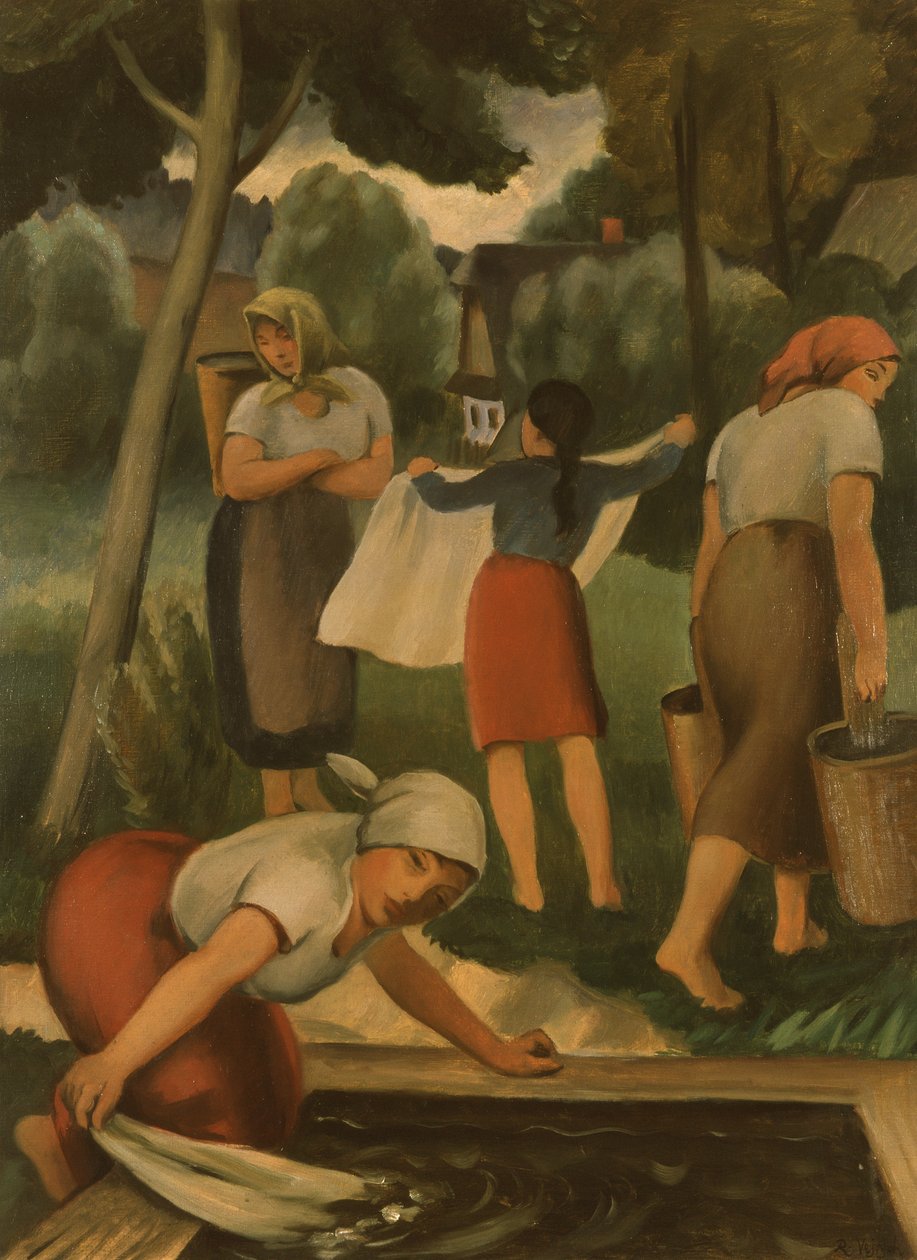 Wasserijmeisjes door Rudolf Vejrych