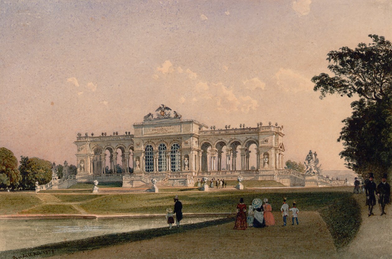 De Gloriette in Schönbrunn door Rudolf von Alt