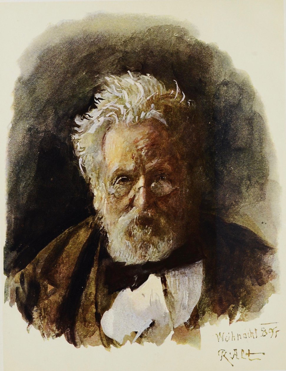 Zelfportret door Rudolf von Alt