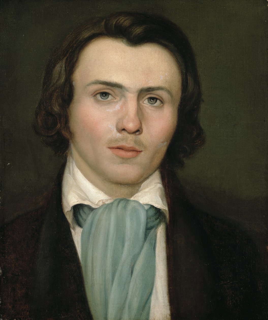Portret van een jonge man door Rudolph Friedrich Wasmann