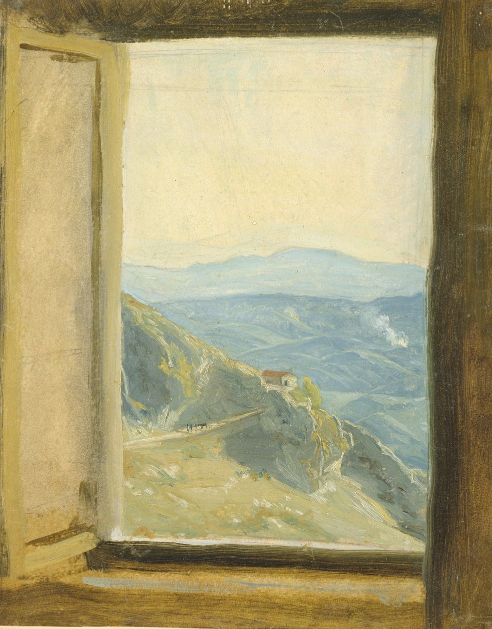 Uitzicht op Campania, c.1833 door Rudolph Friedrich Wasmann