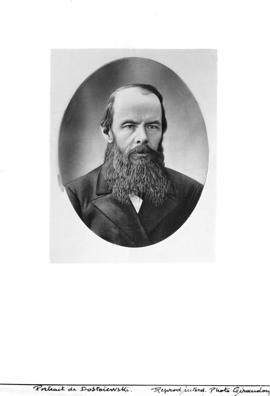 Portret van Fjodor Michajlovitsj Dostojevski (1821-81) door Russian Photographer