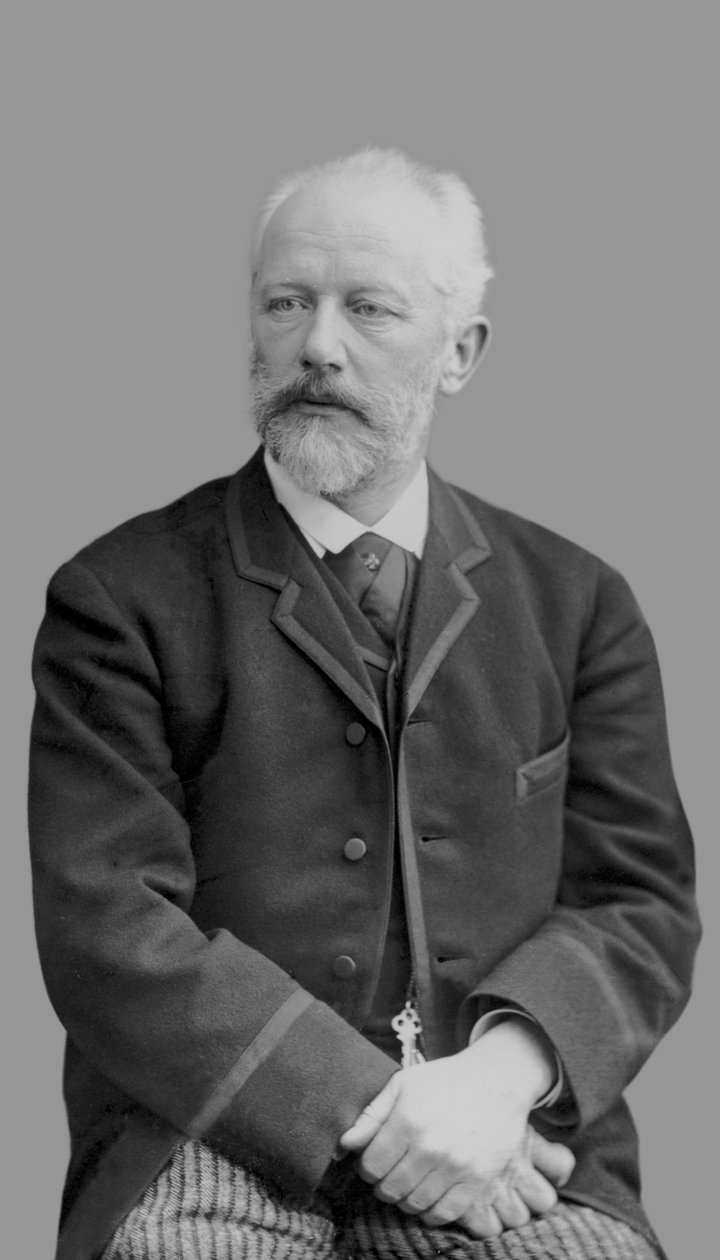 Pyotr Ilyich Tchaikovsky, c.1890 door Russian Photographer