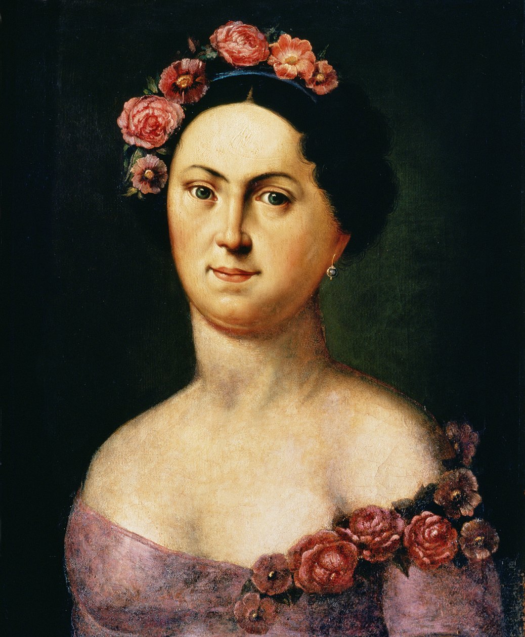 Portret van Avdotia Istomina, 1830s door Russian School