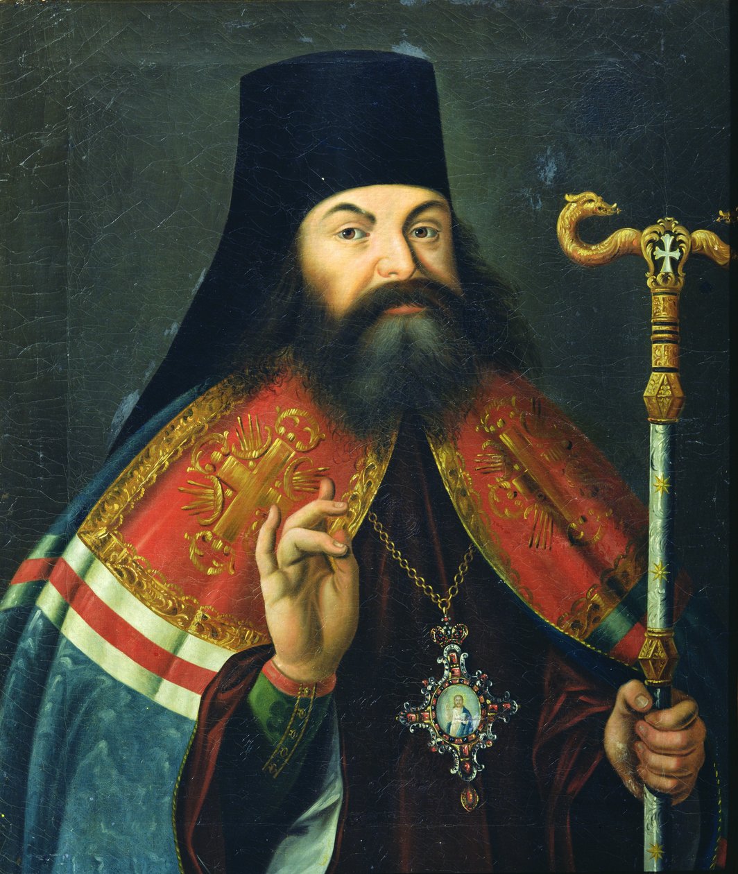 Portret van Theofan Prokopovich (1681-1736) door Russian School