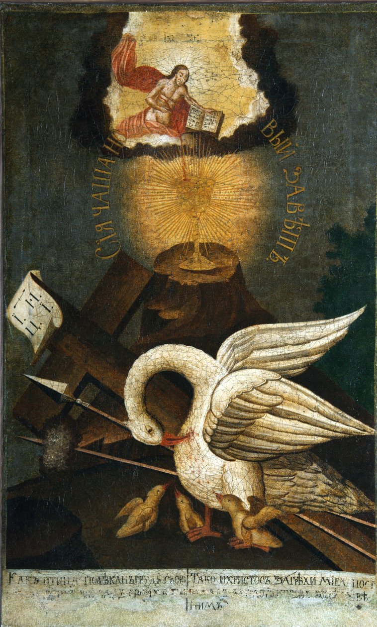 Pelicaan door Russian icon.