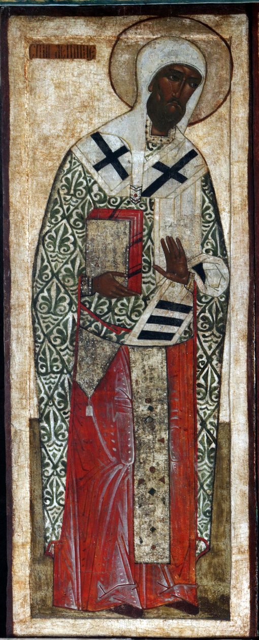 Sint Leontius van Rostov door Russian icon.