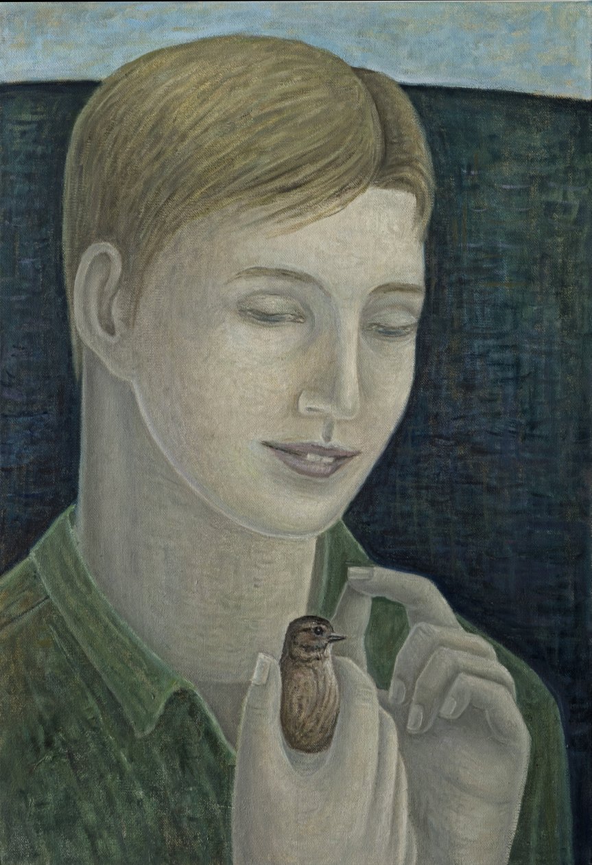 De jonge Francis (Jongen met vogel) door Ruth Addinall