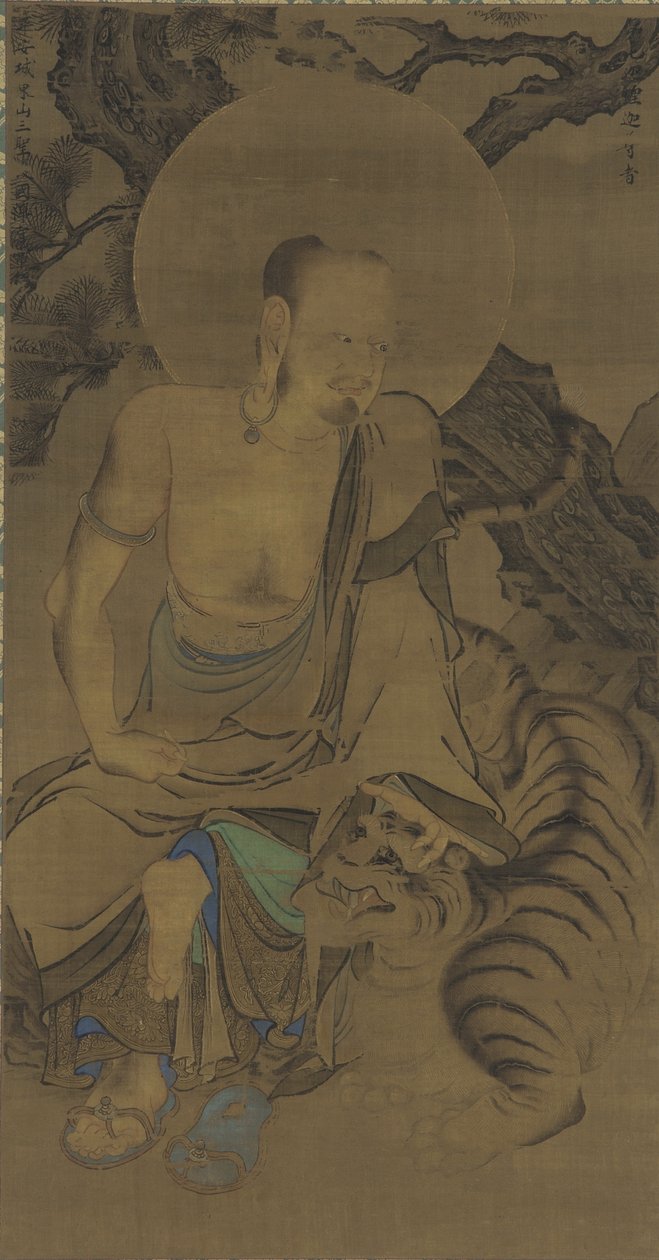 De Arhat Kalika (Karika Sunja), Nanbokucho periode, midden 14e eeuw door Ryozen