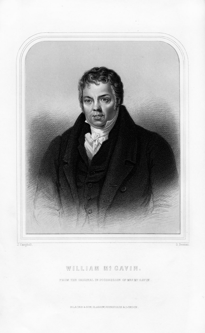William McGavin, Schotse polemist, 1870 door S. Freeman