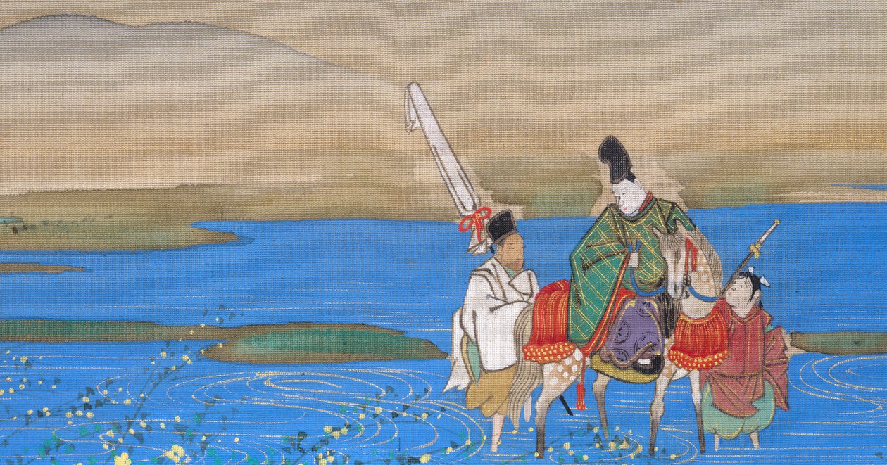 Zes Juweelrivieren Mu-Tamagawa, ca. 1839 door Sakai Oho