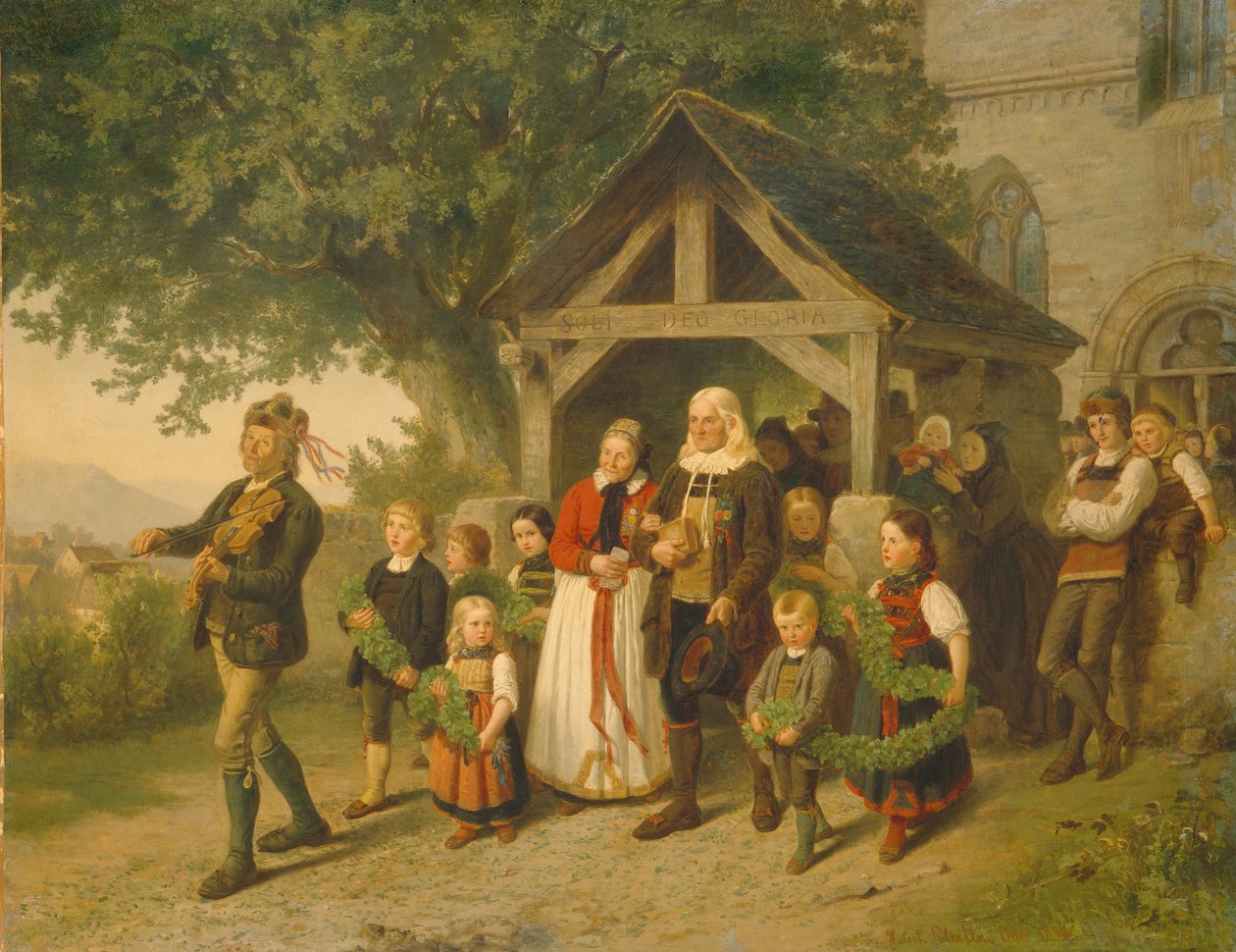Het gouden huwelijk, 1857 door Salentin