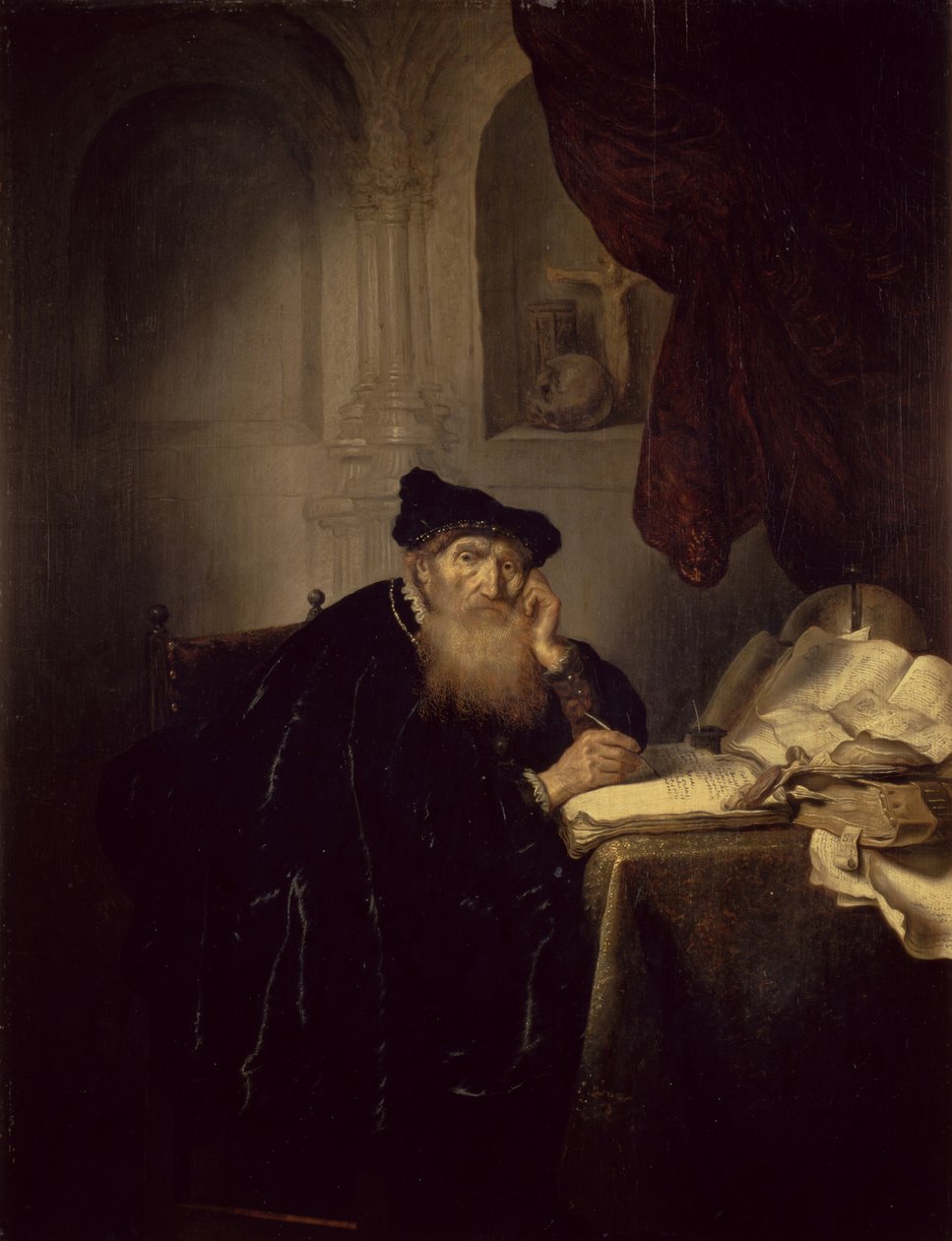 Een filosoof door Salomon Koninck