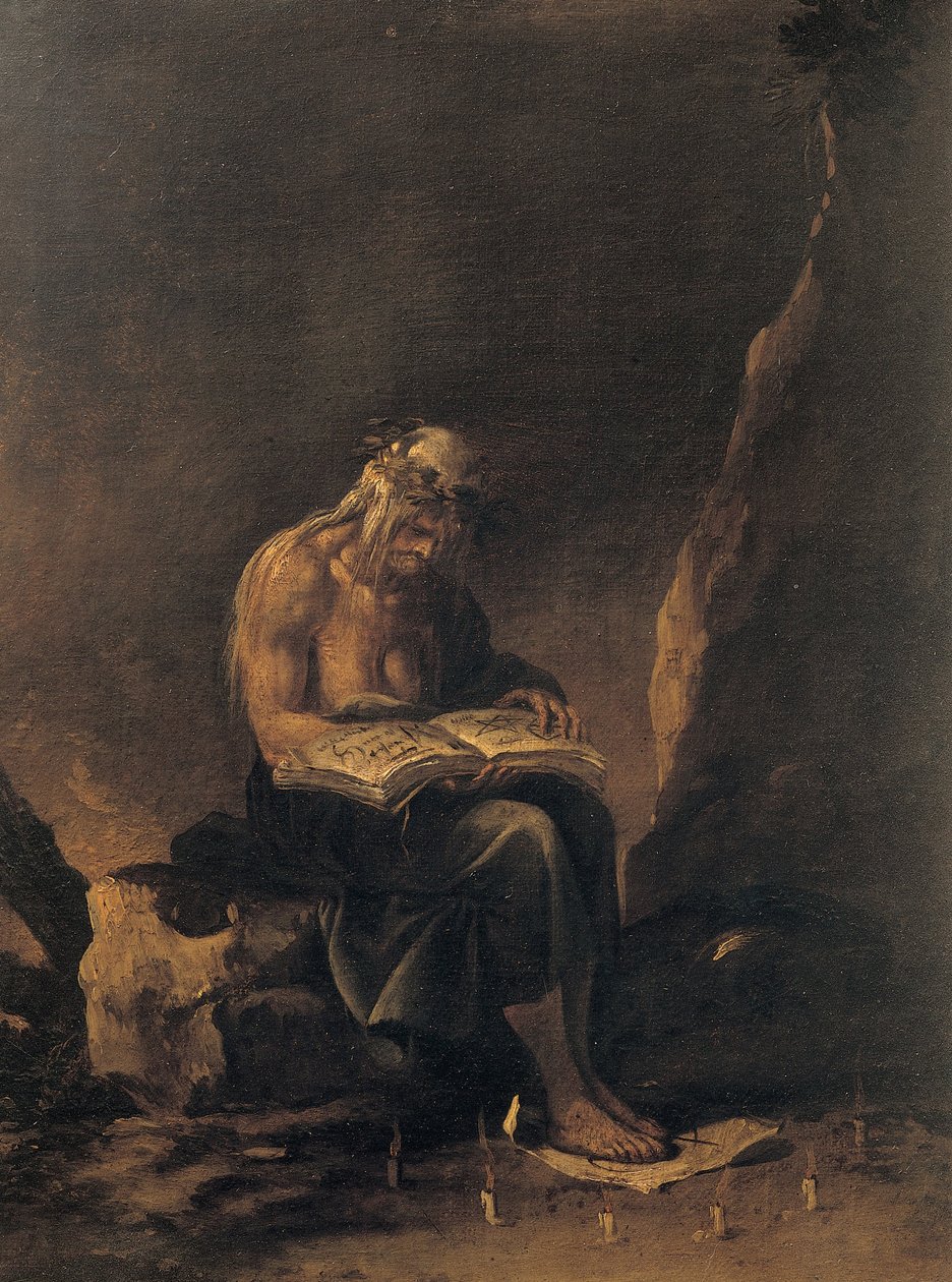 Een Heks door Salvator Rosa
