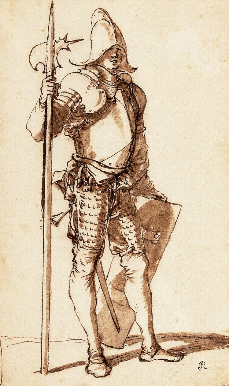 Hellebaardier door Salvator Rosa