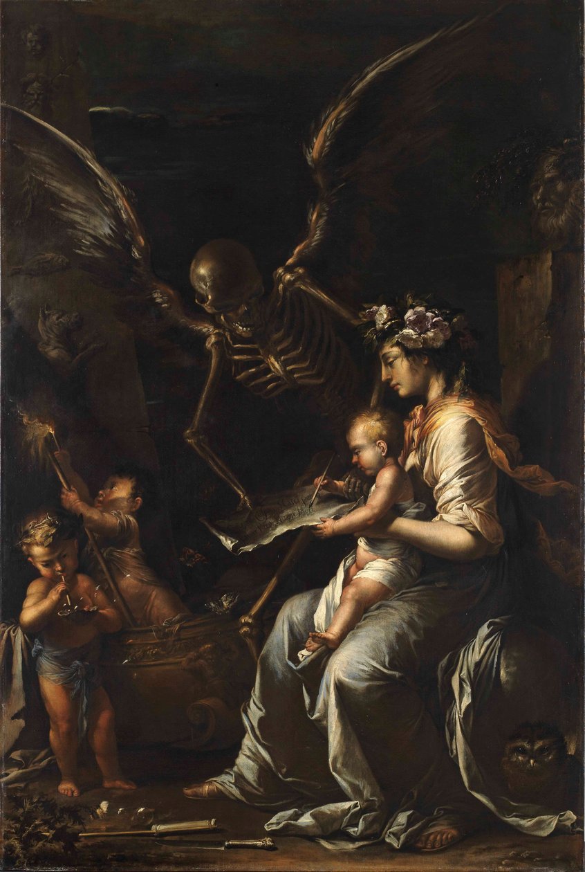 Menselijke Zwakheid, c.1656 door Salvator Rosa