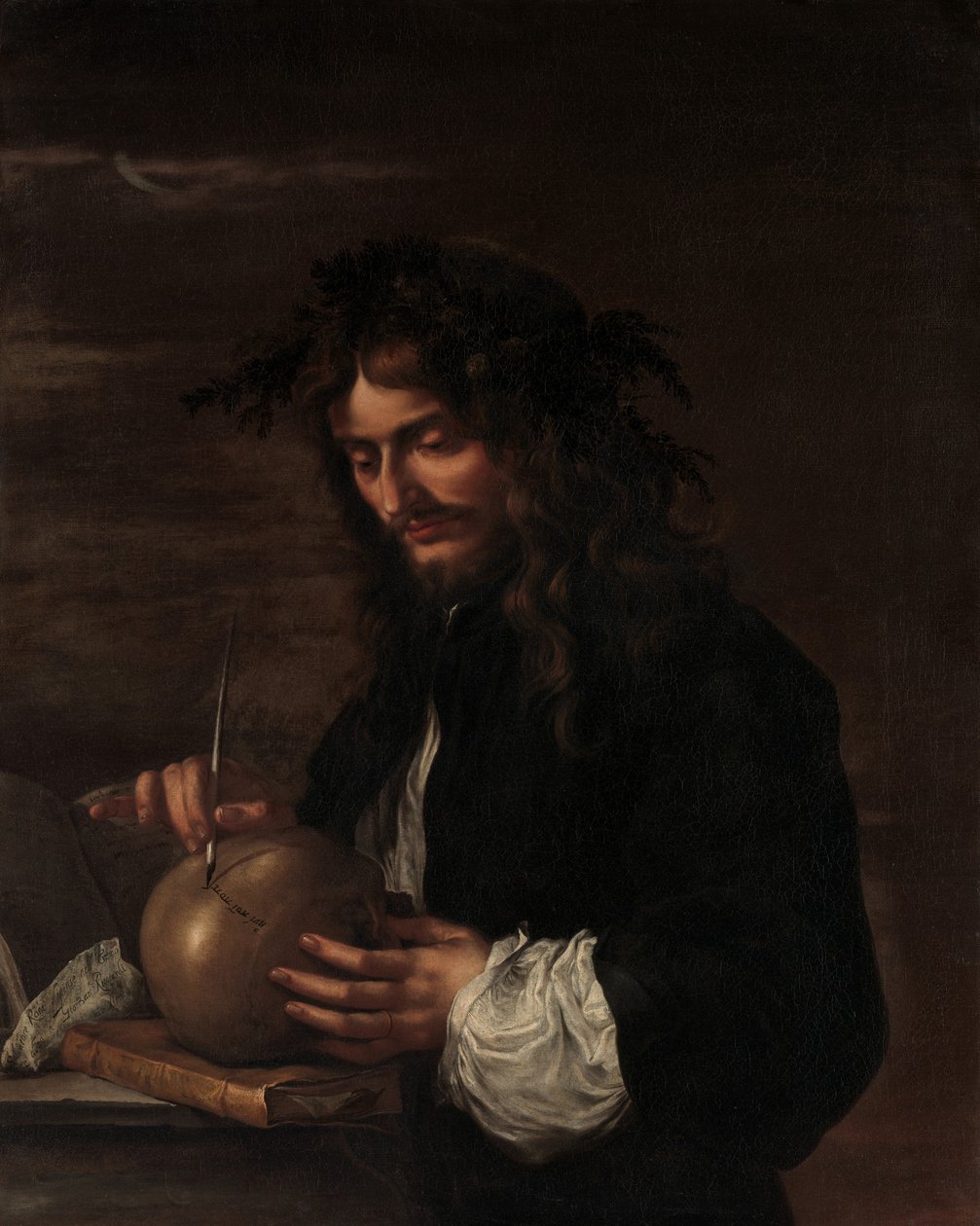 Zelfportret, ca. 1647 door Salvator Rosa