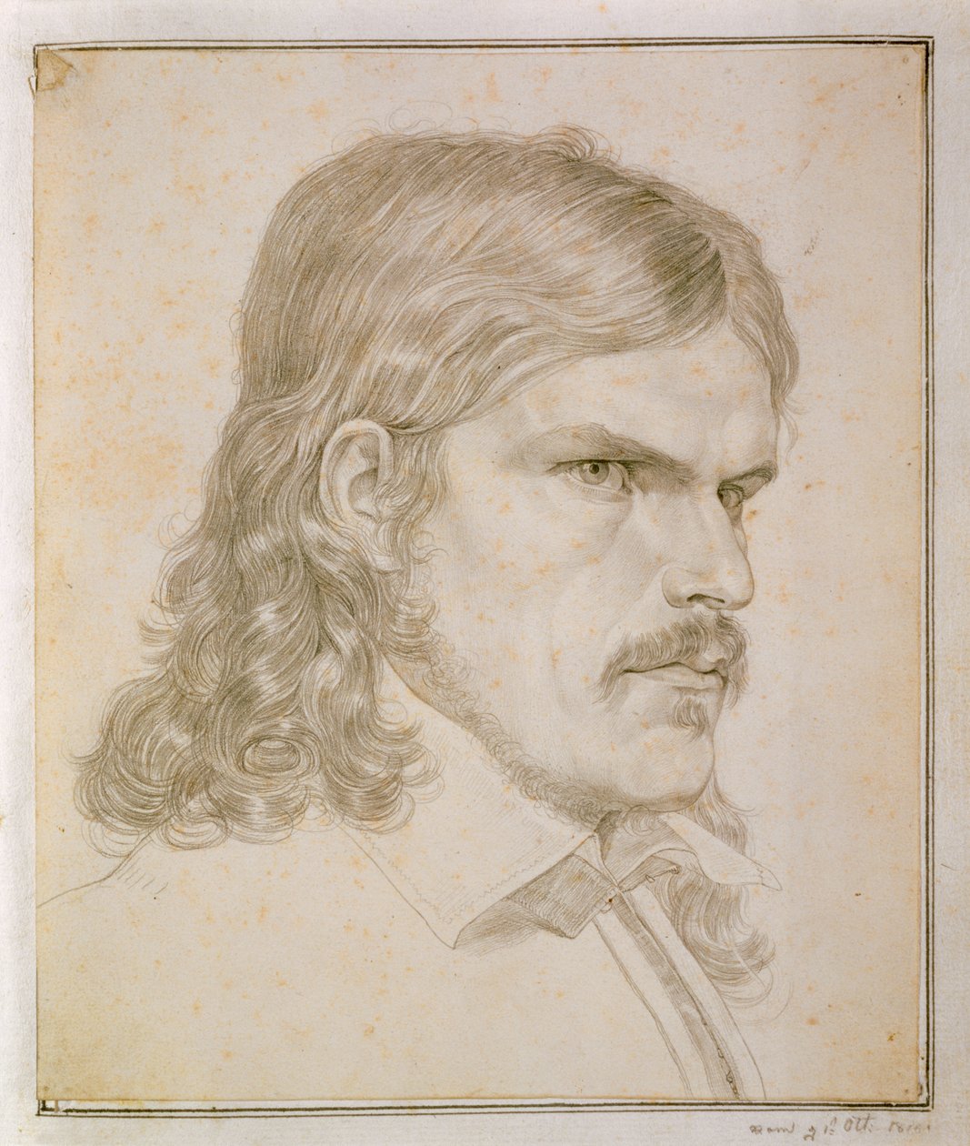 Portret van Friedrich Ruckert, 1816 door Samuel Amsler
