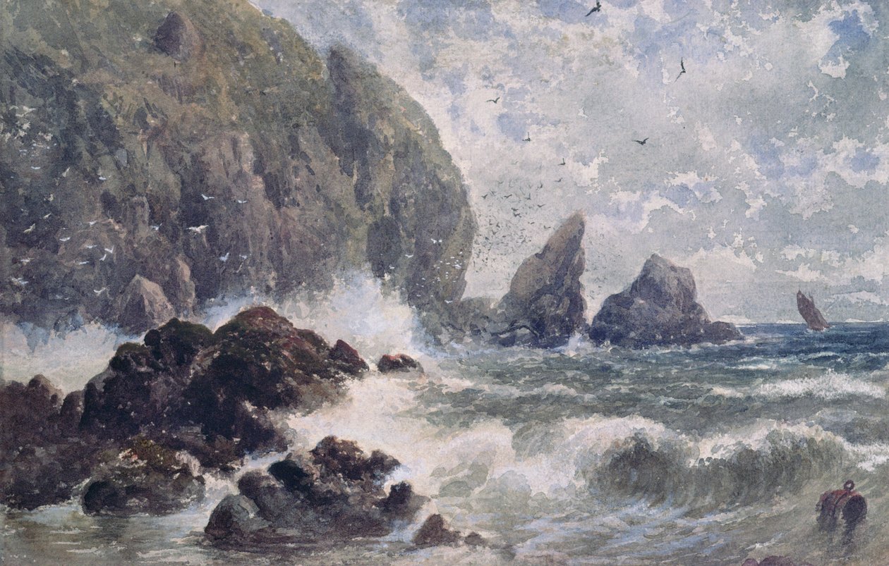 Kustscène door Samuel Bough