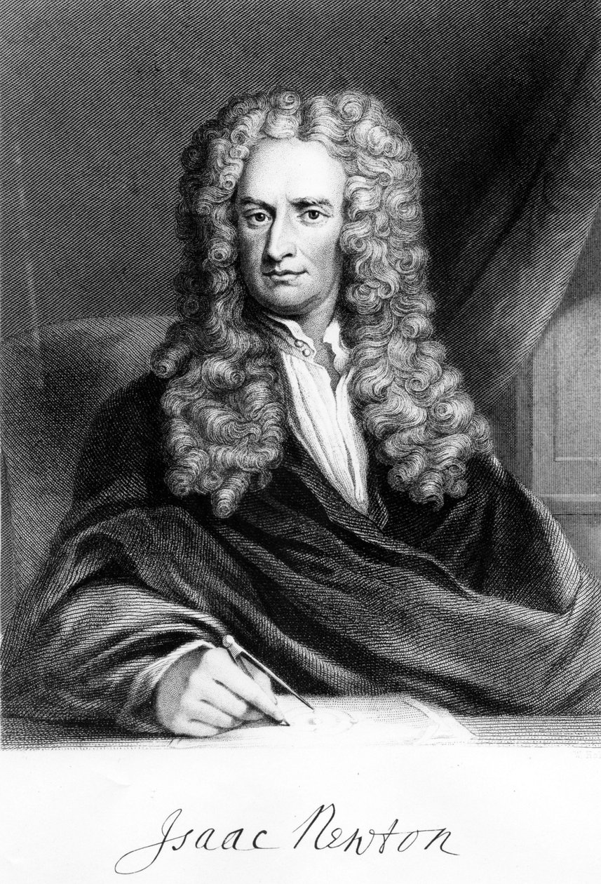 Isaac Newton door Samuel Freeman