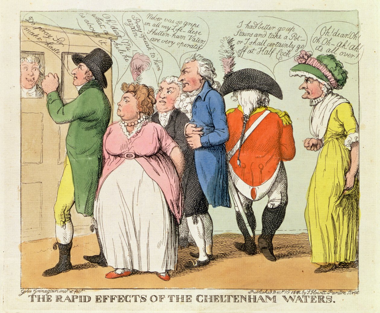De Snelle Effecten van het Cheltenham Water, 1818 door Samuel Howitt