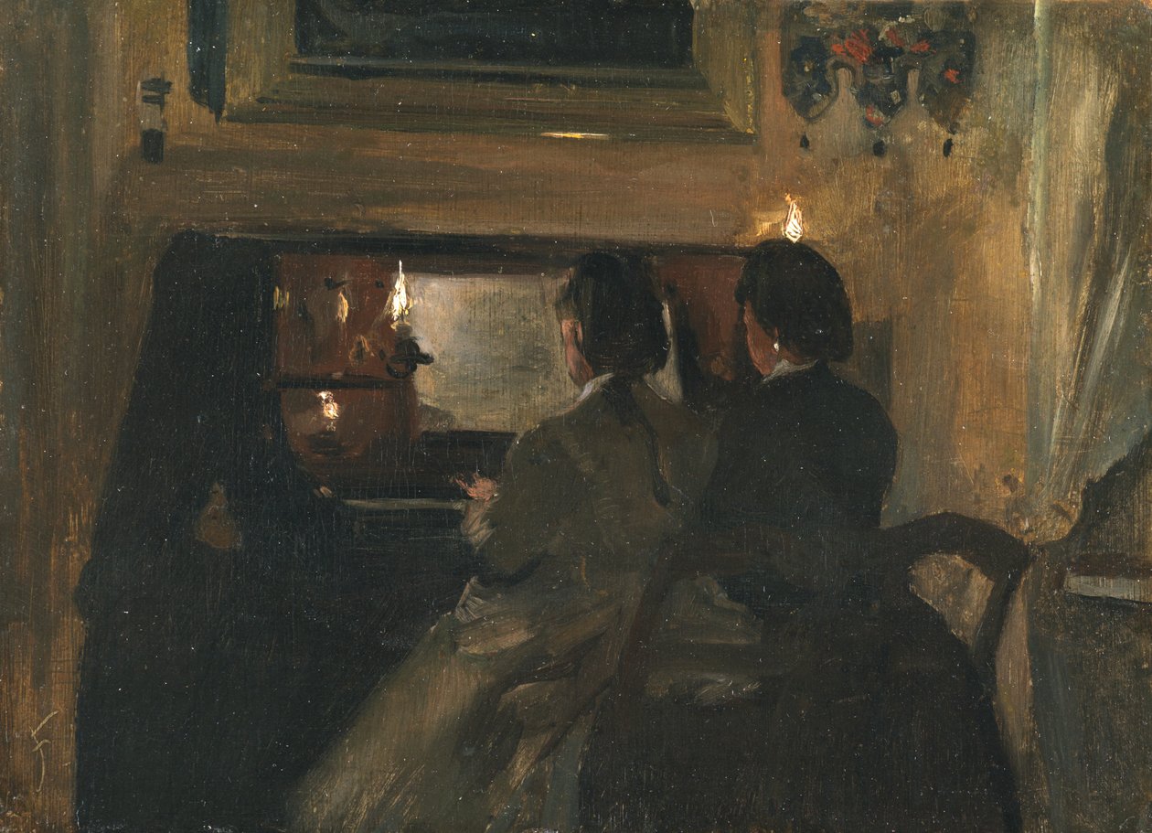 Het Duet door Samuel Luke Fildes