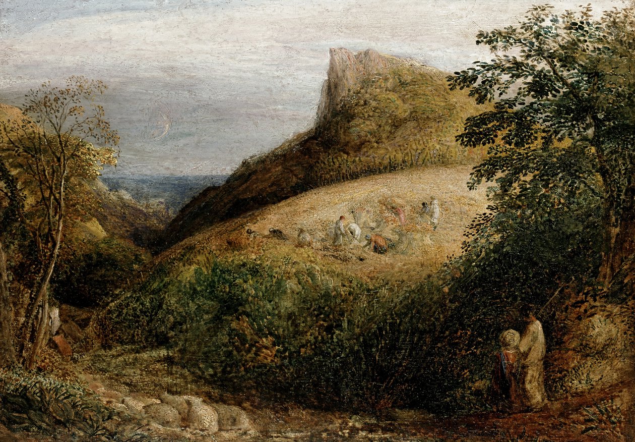 Een Pastoraal Tafereel, 19e eeuw door Samuel Palmer