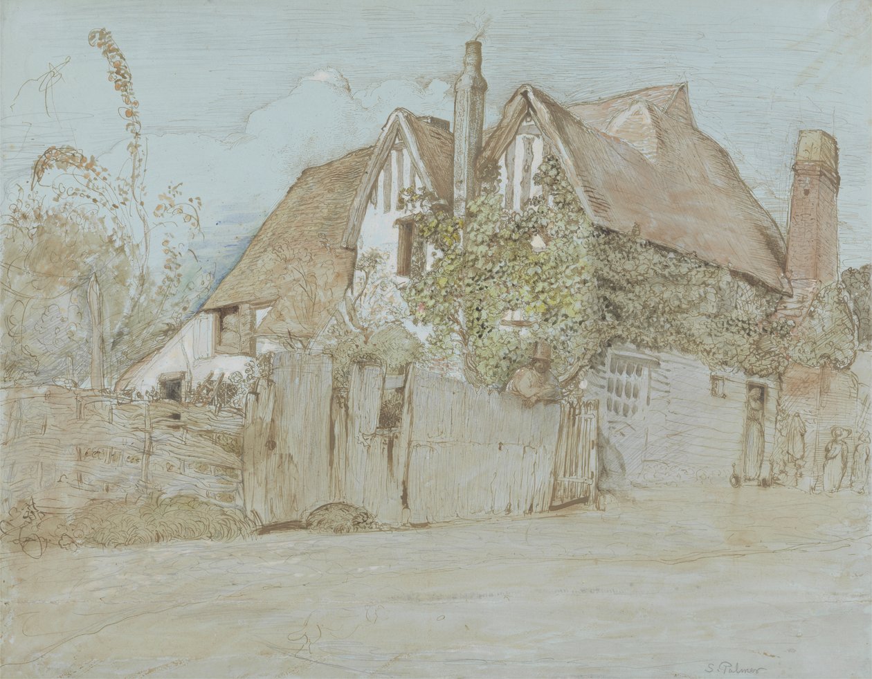 Ivy Cottage, Shoreham door Samuel Palmer