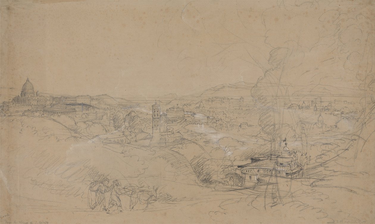 Rome vanaf San Spirito door Samuel Palmer
