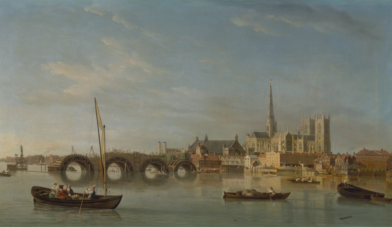 De Bouw van de Westminsterbrug door Samuel Scott