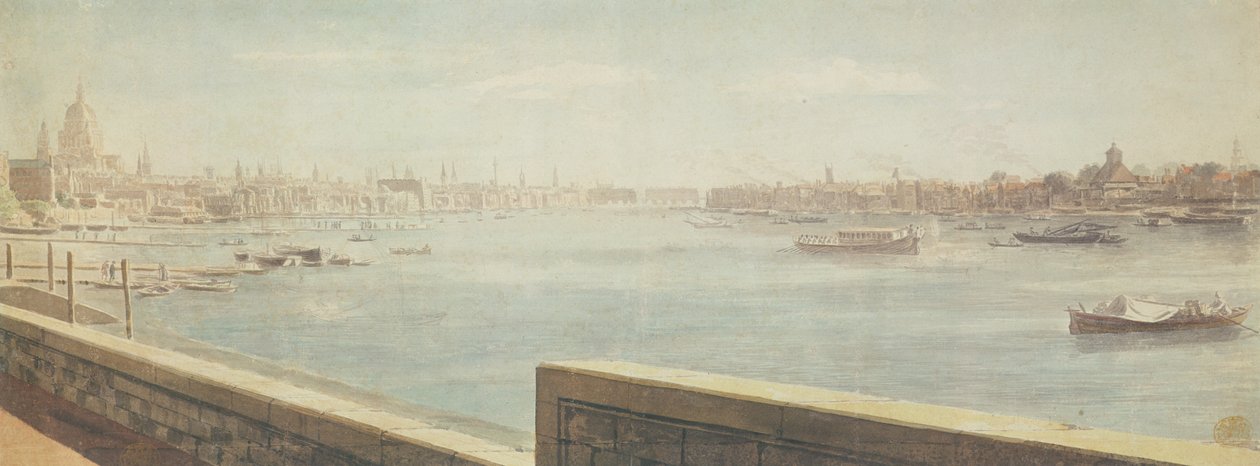 Uitzicht op de Theems, Londen door Samuel Scott