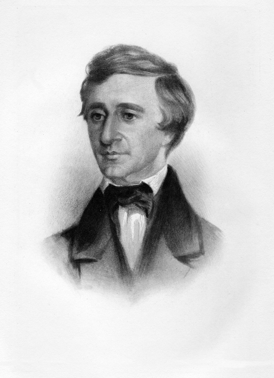 Henry David Thoreau, uitgegeven ca. 1854 door Samuel Worcester Rowse