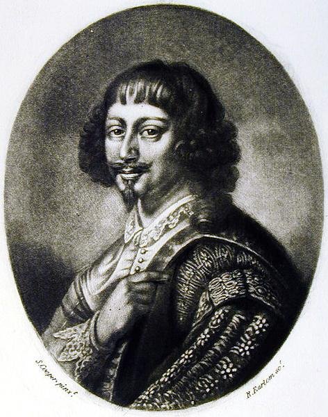 Endymion Porter (1587-1649) illustratie uit Portretten van Illustere Personages in de Britse Geschiedenis, gegraveerd door Richard Earlom (1743-1822) door Samuel after Cooper